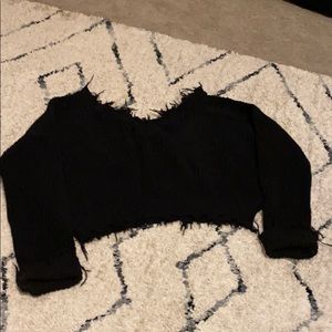 Blacked damaged sweater